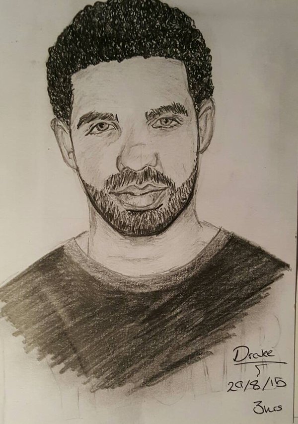 600x853 Drake Sketch By Enapie22 - Drake Sketch