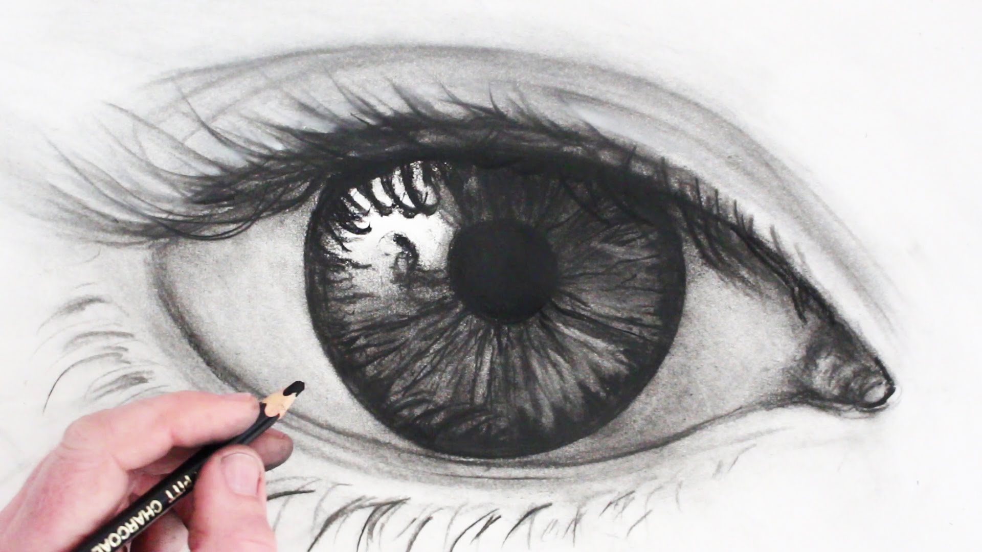1920x1080 How To Draw A Realistic Eye Narrated Sketch - Drawing Of Sketch