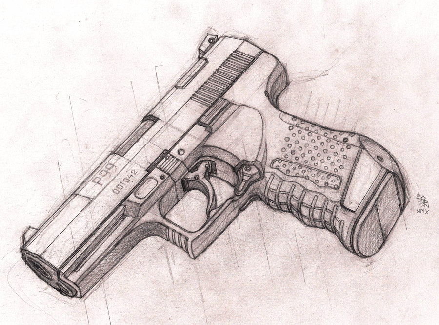 900x668 P99 Tech Drawing Sketch By Bordon - Drawing Of Sketch