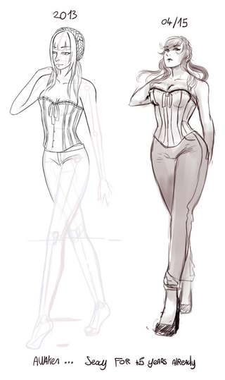 320x539 Forget About Hands An Other Redraw From My Old Sketch - Drawing Vs Sketch