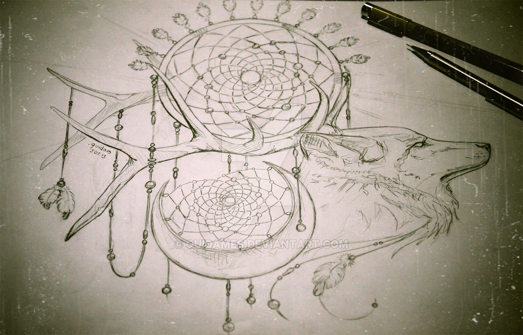 Dream Catcher Sketch At Paintingvalley Com Explore Collection Of