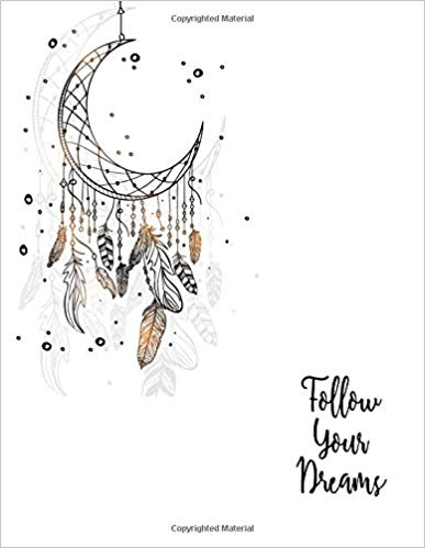 387x499 Follw Your Dream Dreamcatcher On White Cover And Dot Graph Line - Dream Catcher Sketch