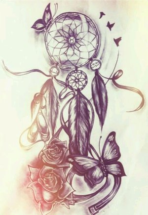 300x435 Dream Catcher Tattoo Considered Disrespectful Beautylish - Dream Catcher Tattoo Sketch