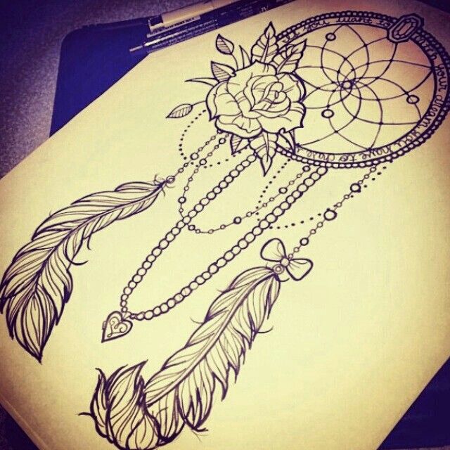 640x640 Dreamcatcher Sketch Tattoos That I Want Tattoos - Dream Catcher Tattoo Sketch