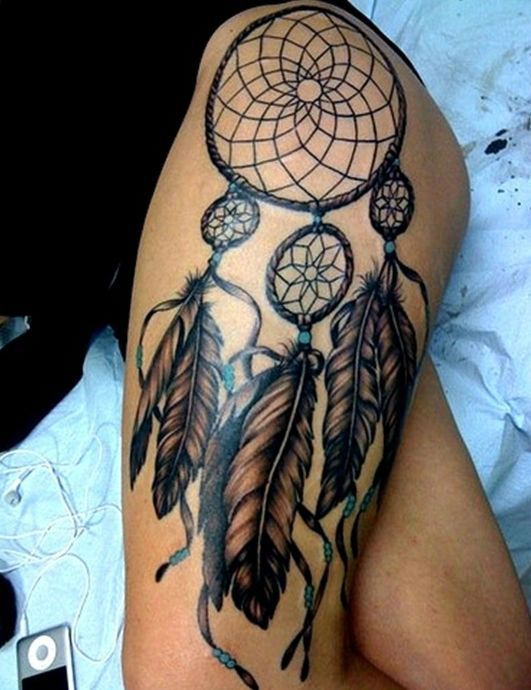 531x690 Top 20 Dreamcatcher Tattoos And Designs - Dream Catcher Tattoo Sketch