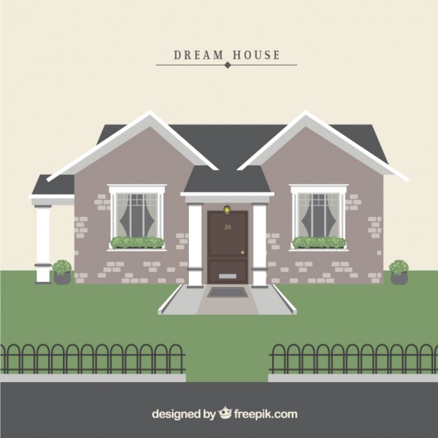 626x626 Dream House Vector Premium Download - Dream Home Sketch
