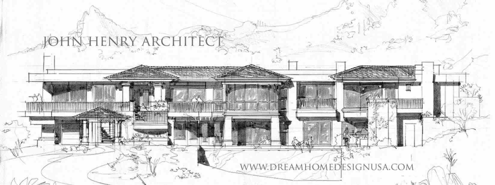 1648x618 Luxury Dream Homes Custom Florida House Design Architect - Dream Home Sketch