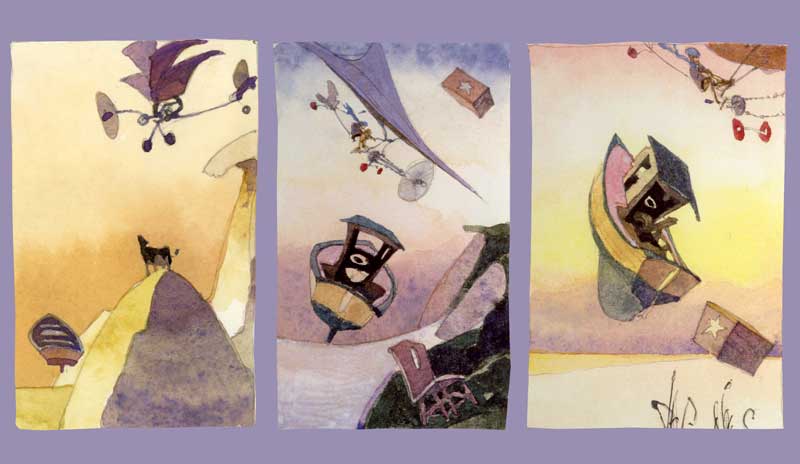 800x464 Flying Machine Dream Sketches By Artist Eddie Flotte - Dream Sketch Machine