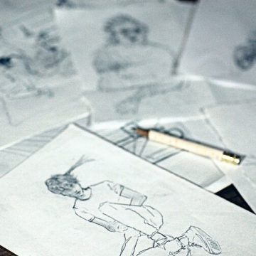 360x360 Croquis Pour La De La Jaquette Cd Dream Machine - Dream Sketch Machine