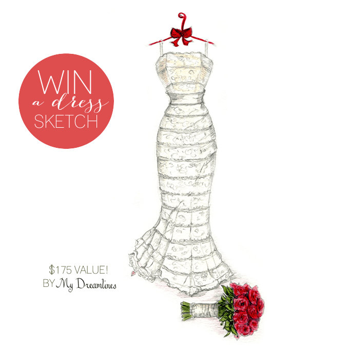 680x680 Giveaway Win A Wedding Dress Sketch! - Dreamlines Sketch