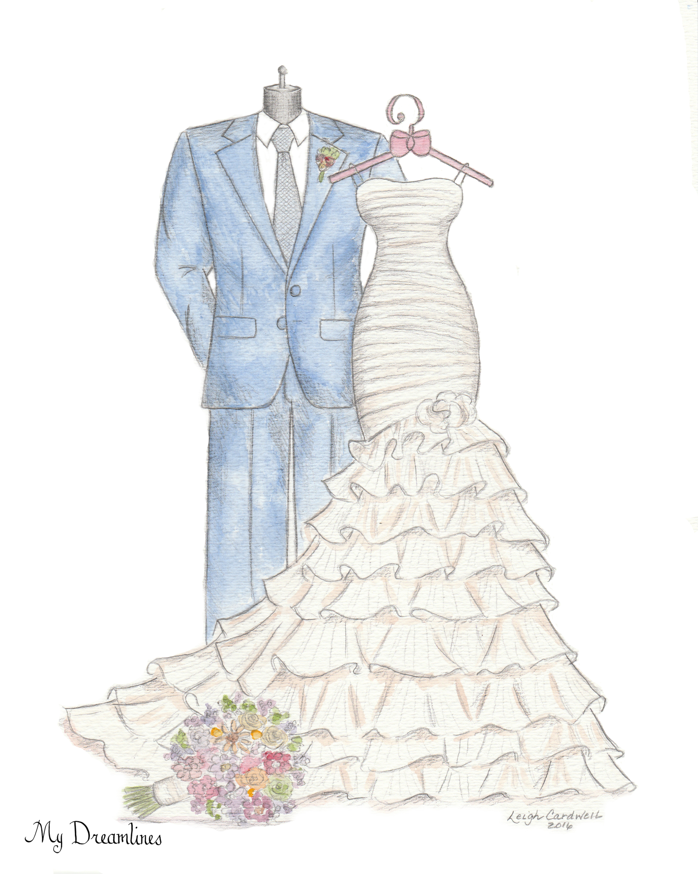 2428x3040 50 Year Anniversary Gift - Dreamlines Sketch