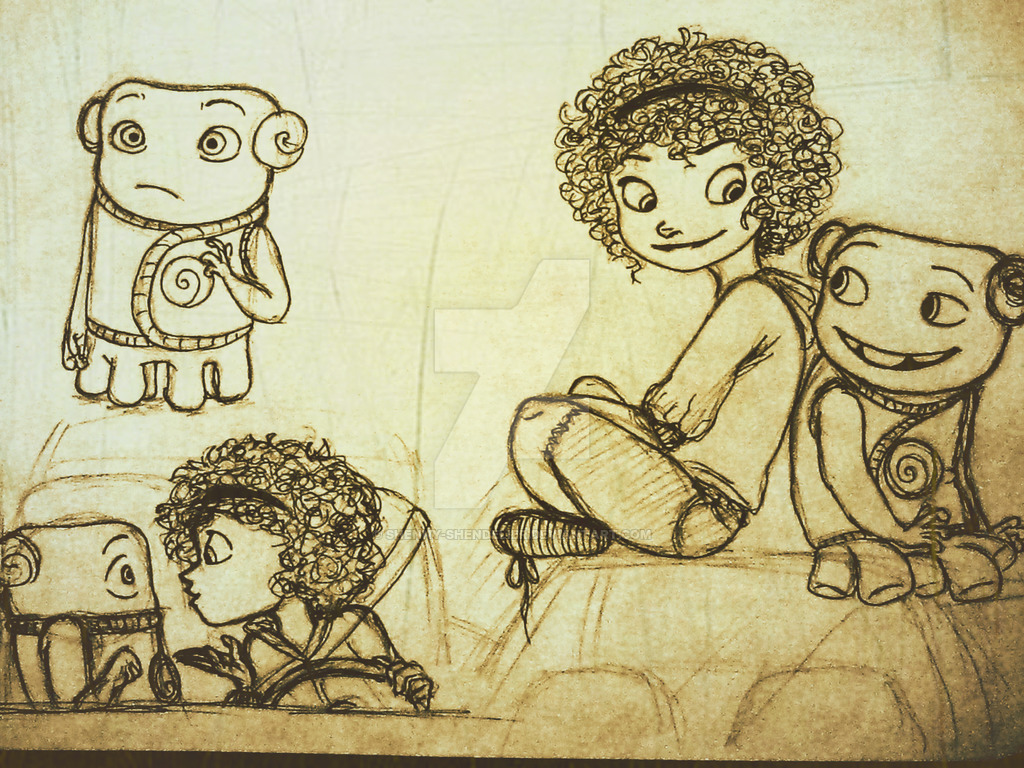 1024x768 Home Sketches By Shenbug - Dreamworks Sketches