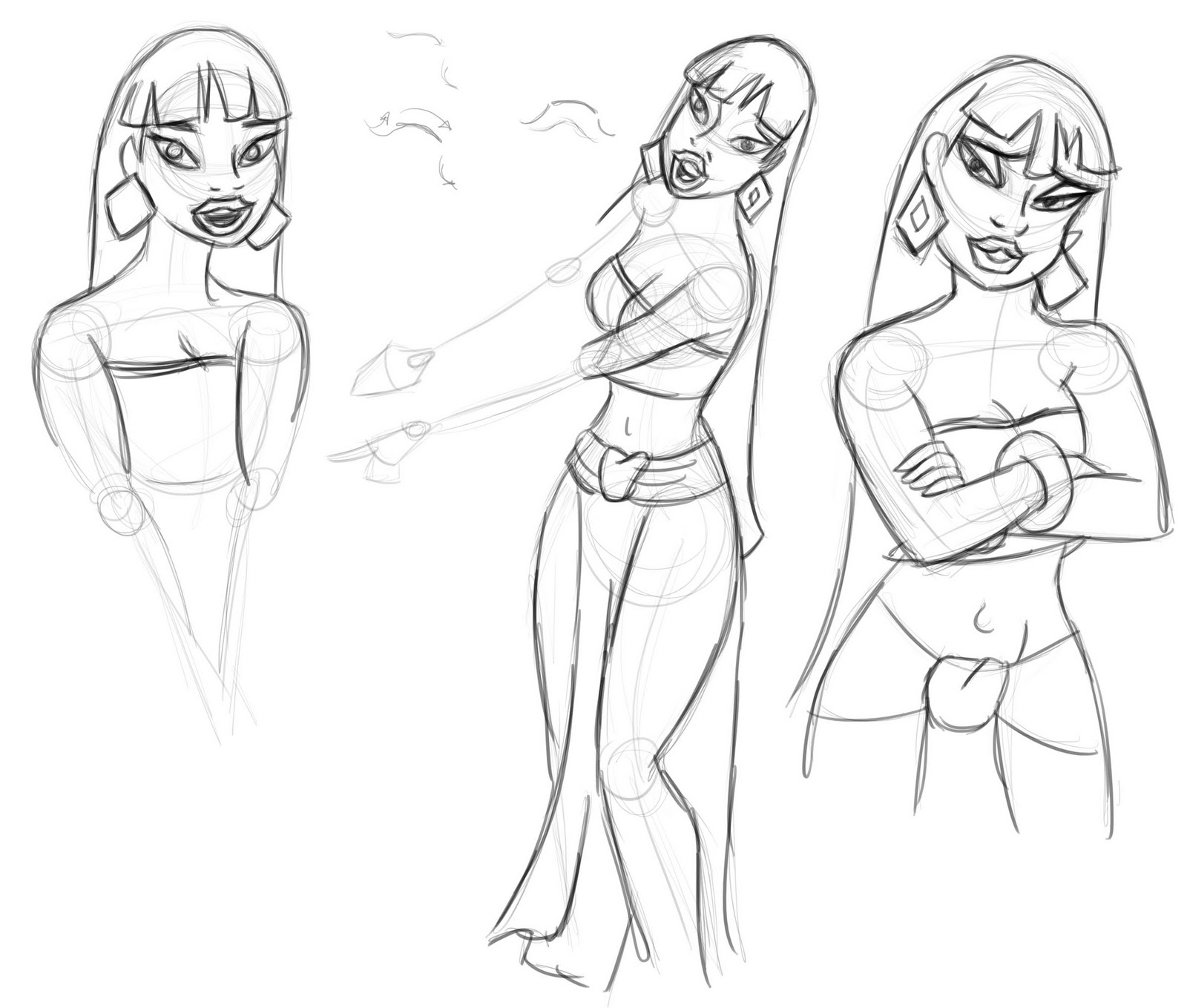 1600x1359 Once Upon An Artist... Ladies (Class Sketches) - Dreamworks Sketches