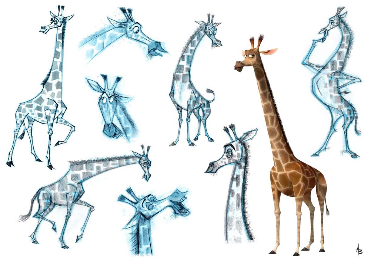 1224x876 Andybialk Sketches 04.jpg Animal Artwork - Dreamworks Sketches