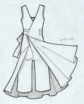 291x360 How To Hire A Fashion Illustrator Fashion Incubator - Dress Flat Sketch