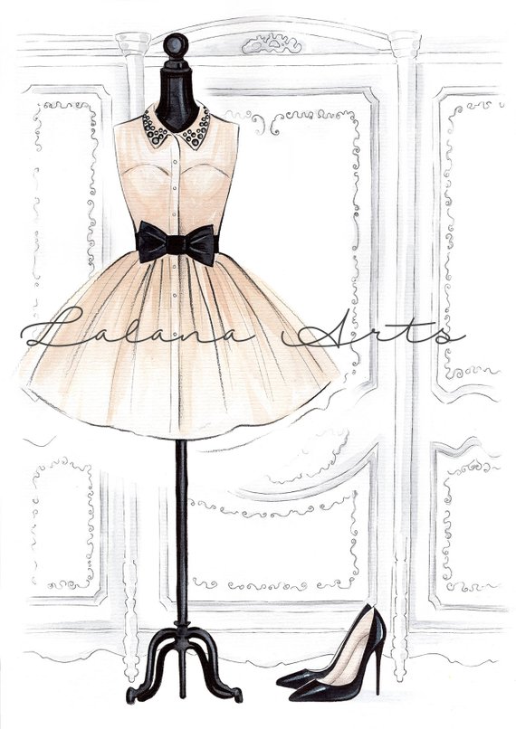 Dress Form Sketch at Explore collection of Dress
