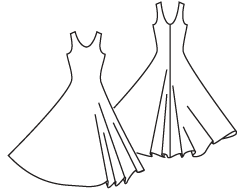 240x191 Drawn Dress Outline 5 - Dress Outline Sketch