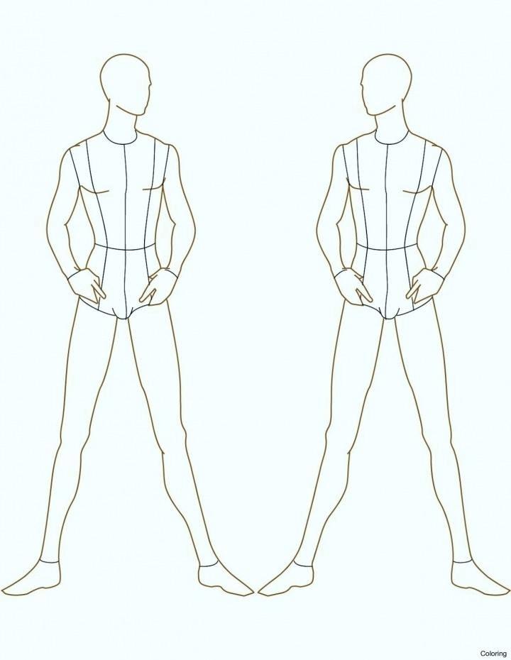 720x930 Dress Drawing Template Fashion Design Model Sketch Book - Dress Outline Sketch