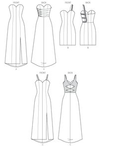 236x295 622 Best Sketch Images Dress Patterns, Sewing - Dress Outline Sketch