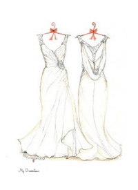 200x275 Wedding Dress Sketch Gallery Dreamlines Sketches - Dress Outline Sketch