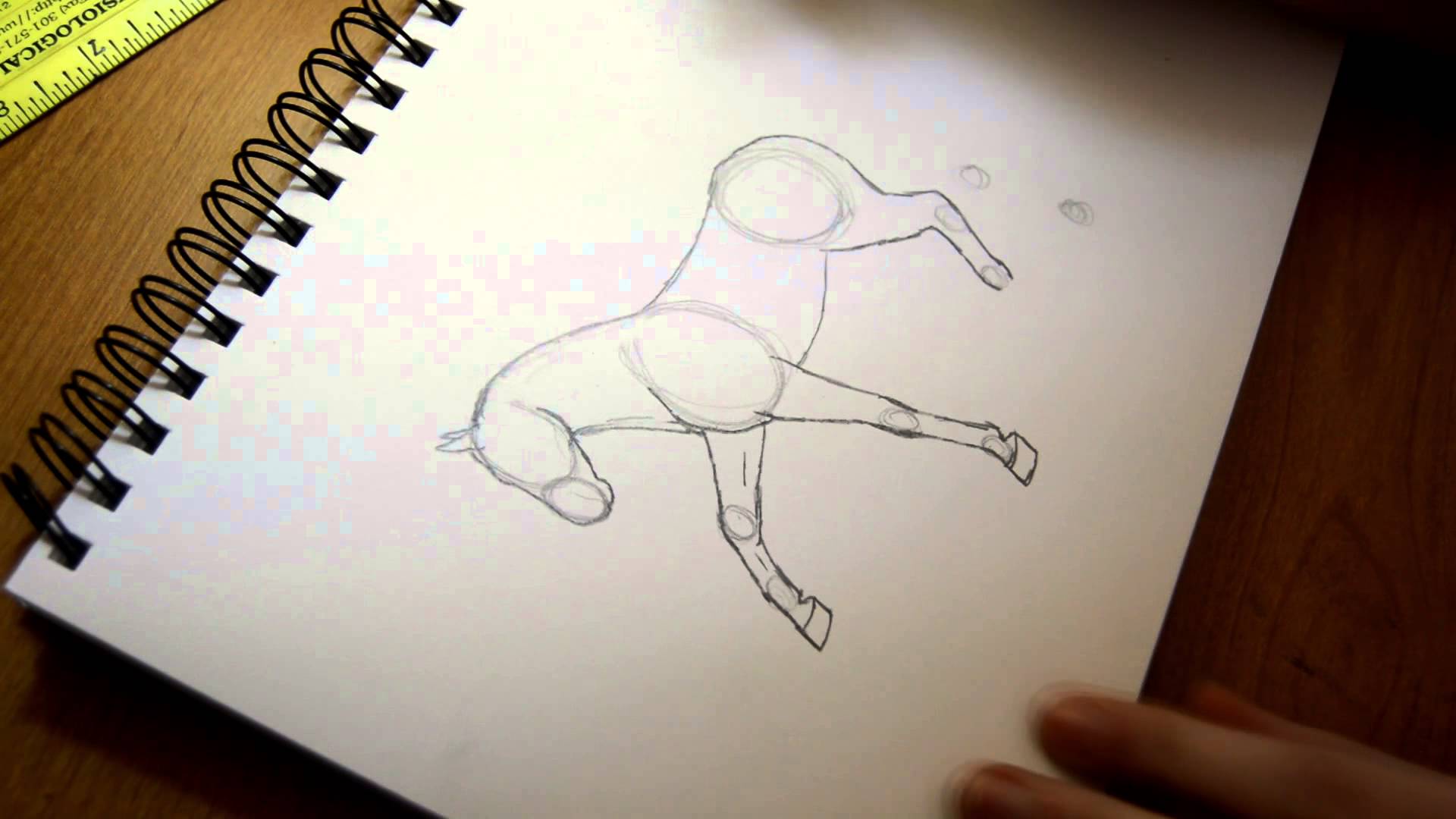 1920x1080 Speed Draw Dressage Horse (Totilas) - Dressage Horse Sketch