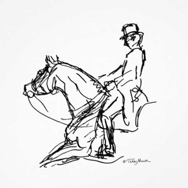 600x600 Dressage Sketch - Dressage Sketch