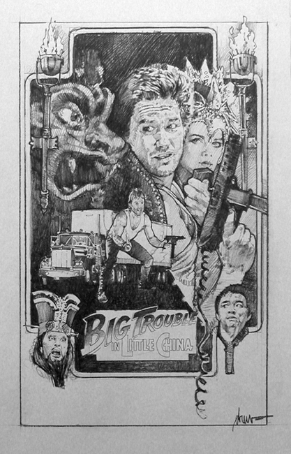 417x650 My Drawing Hero Drew Struzan - Drew Struzan Sketch