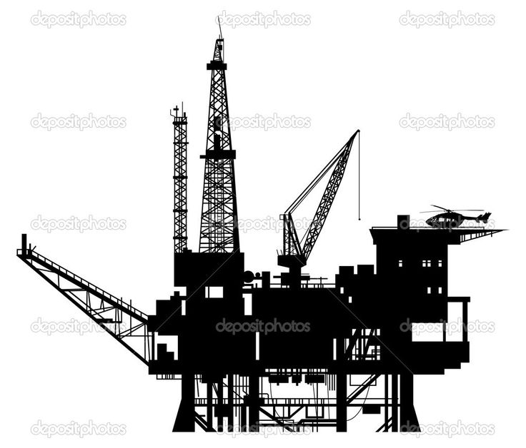 736x628 Oil Rig Clipart Oil Station - Drilling Rig Sketch