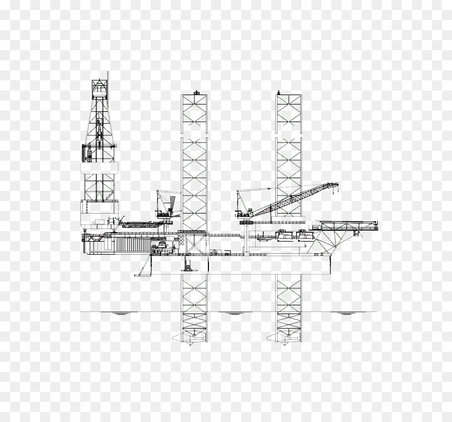 900x840 Engineering Sketch - Drilling Rig Sketch