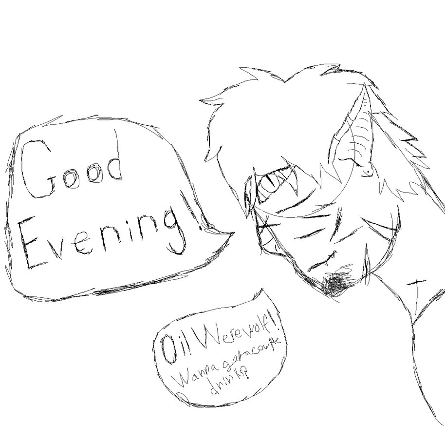 914x874 Wanna Go Get A Couple Of Drinks Sketch By Werewolflover807 On - Drinks Sketch