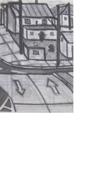 375x573 Saatchi Art Driveway Drawing By Joe Mckenna - Driveway Sketch