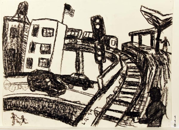 600x436 Denise Bibro Fine Art - Driveway Sketch