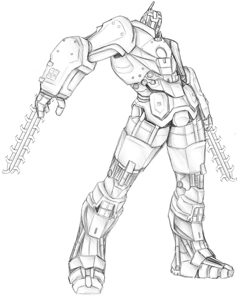 801x998 Marine Hammer Drone .sketch. By Sparkleee Sprinkle - Drone Sketch
