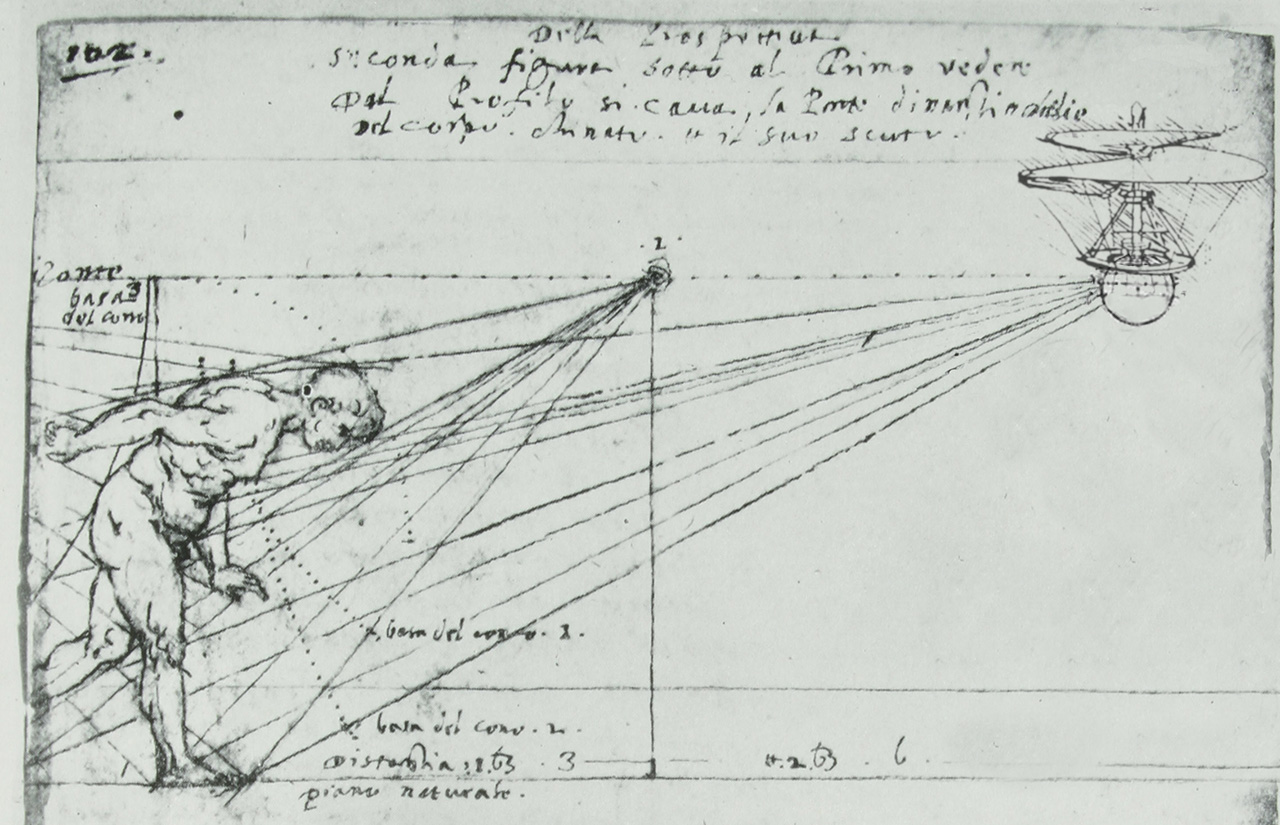 1280x825 Newly Discovered Sketches Reveal Leonardo Da Vinci Designed The - Drone Sketch