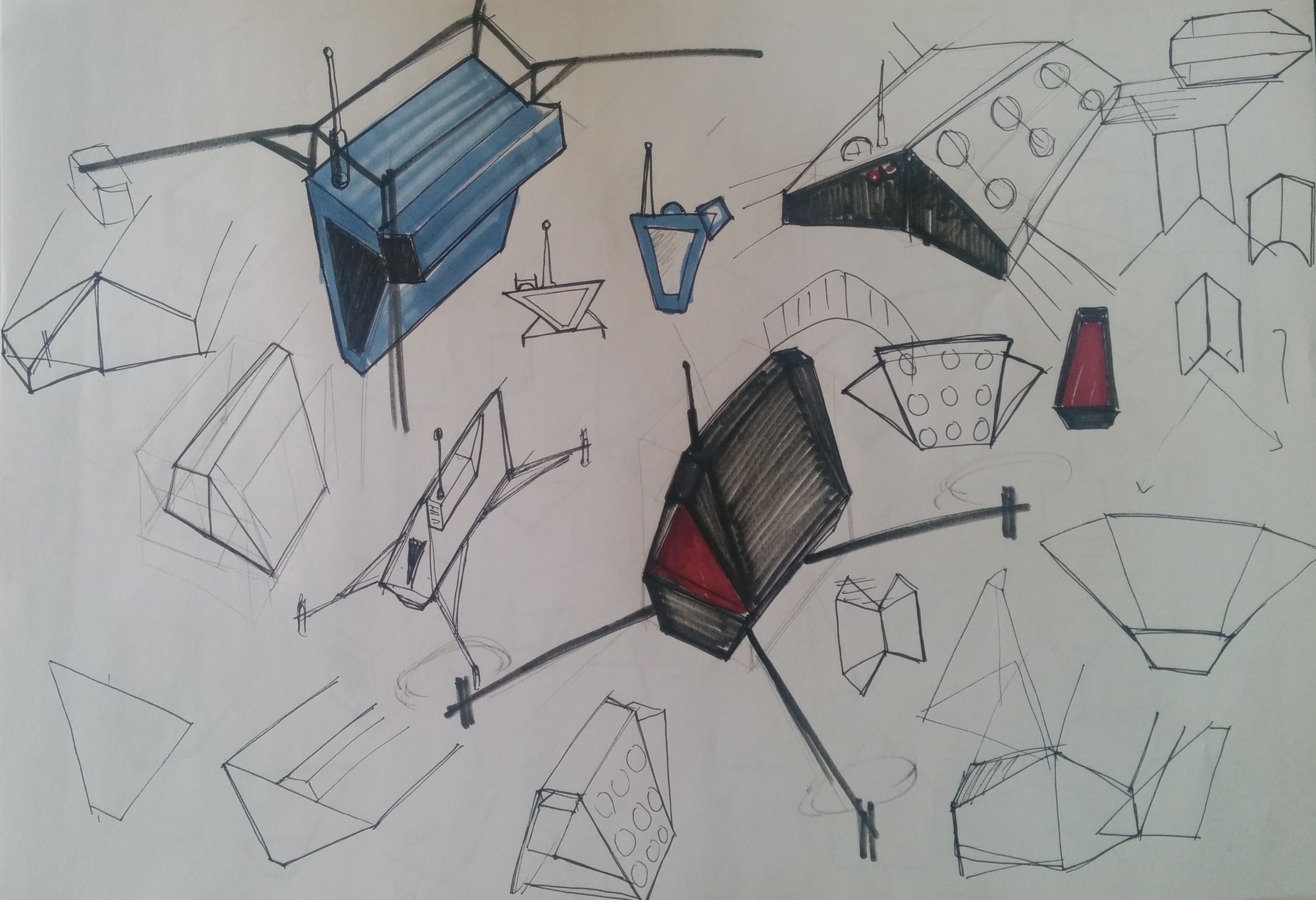 2846x1946 Survelliance Drone Sketch - Drone Sketch