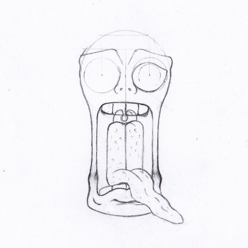 800x800 Jaw Drop Sketch By Shimon Graffiti - Drop Sketch