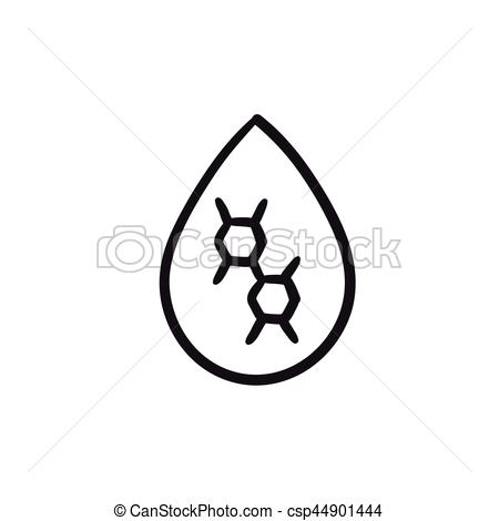450x470 Oil Drop Sketch Icon. Oil Drop Vector Sketch Icon Isolated On - Drop Sketch