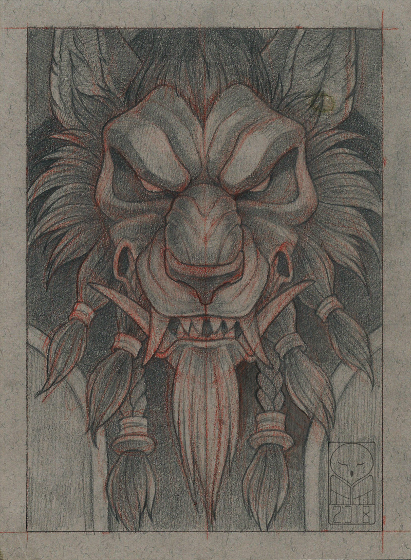 800x1089 Worgen Druid - Druid Sketch