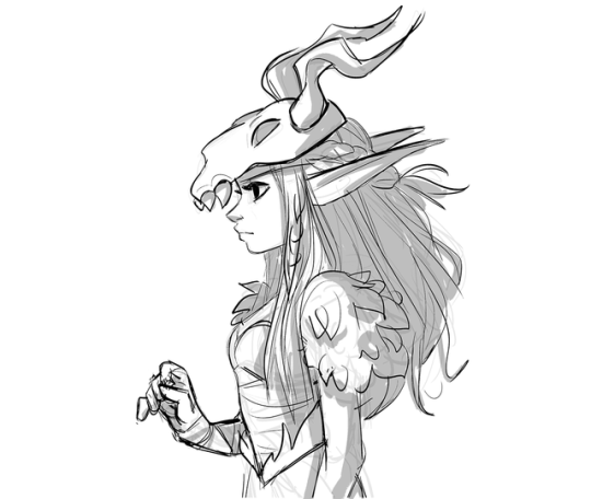 540x456 A Druid Sketch Character Design Sketches - Druid Sketch