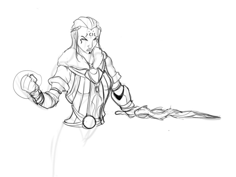 800x600 Artstation - Druid Sketch