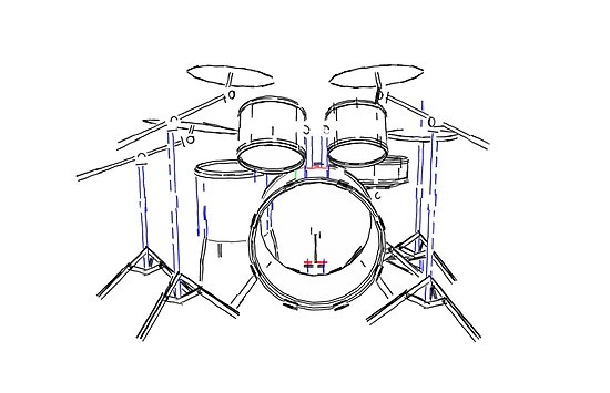 Drum Set Sketch at PaintingValley.com | Explore collection of Drum Set ...