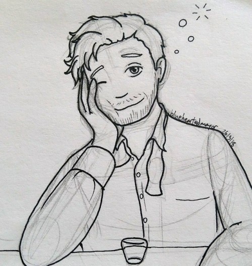 500x528 Life Is Ours To Choose A Smiley Drunk!damien Sketch As A Thank - Drunk Sketch