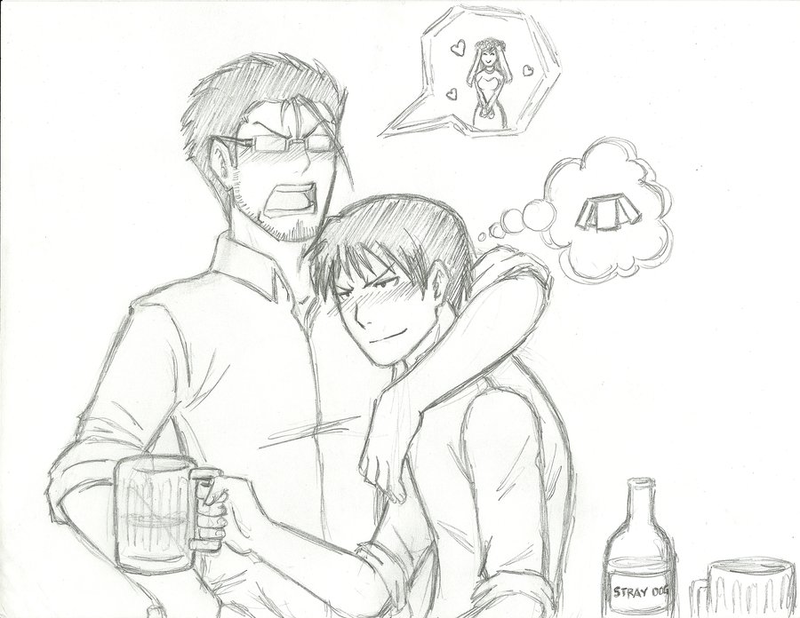 900x696 Sketch Hughes And Roy Drunk By Kn Kl - Drunk Sketch