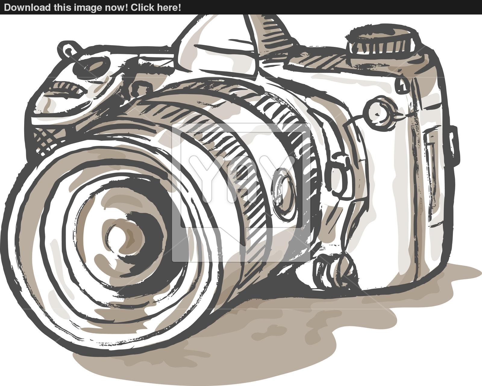 1600x1281 Drawn Camera Dslr Camera 3275741 - Dslr Camera Sketch