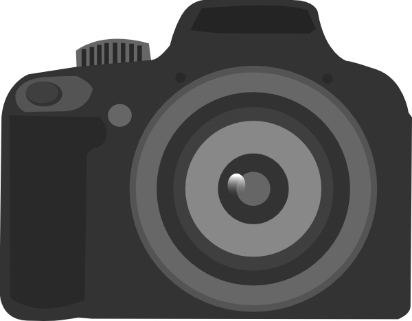 600x468 Photography Clipart Dslr Camera - Dslr Camera Sketch