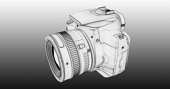574x300 Royalty Free Photo Black And Gray Ricoh 500 Gx Dslr Camera Pickpik - Dslr Sketch