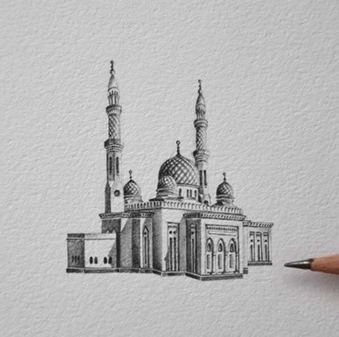 700x696 Emirati Artist Recreates The Uae In Tiny Sketches - Dubai Sketch
