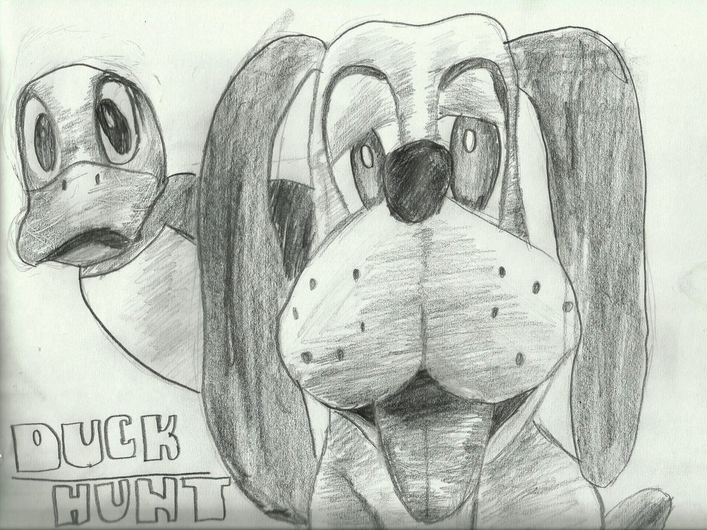 1024x767 Duck Hunt Takes Aim! Sketch By Coddry - Duck Hunting Sketch
