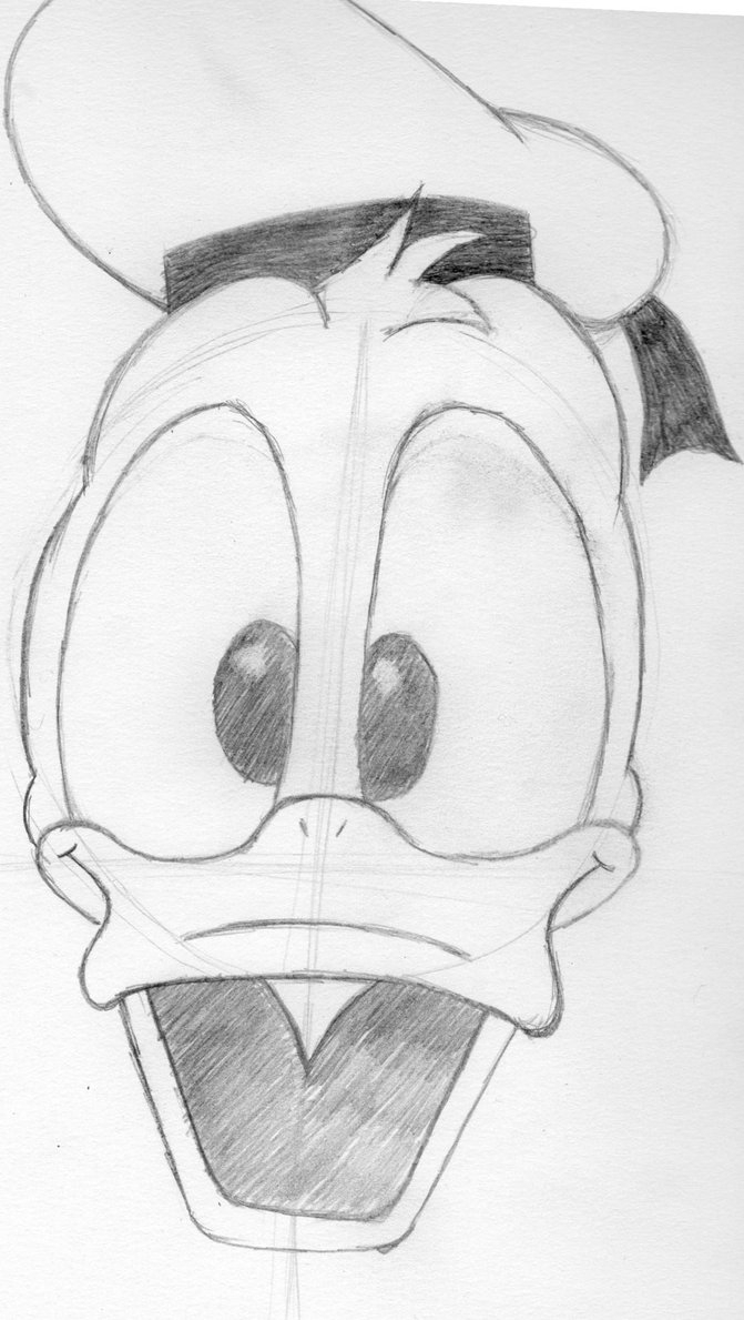 671x1189 Donald Duck Pencil Sketch Donald Duck Pencilhaddonart On - Duck Pencil Sketch