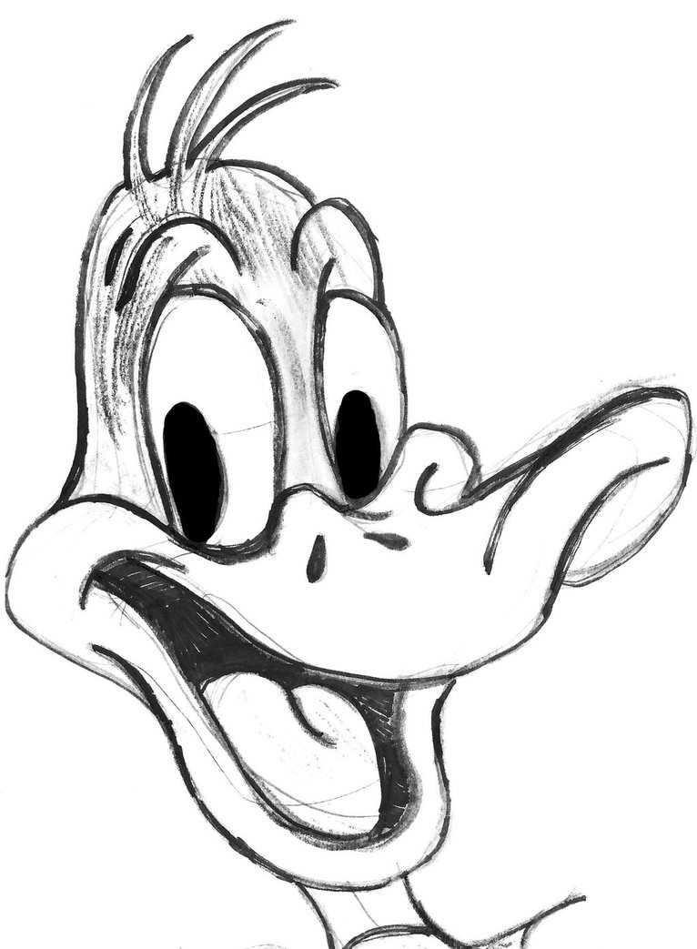 766x1043 Daffy Duck Sketch By Leevancleefiii - Duck Sketch Images